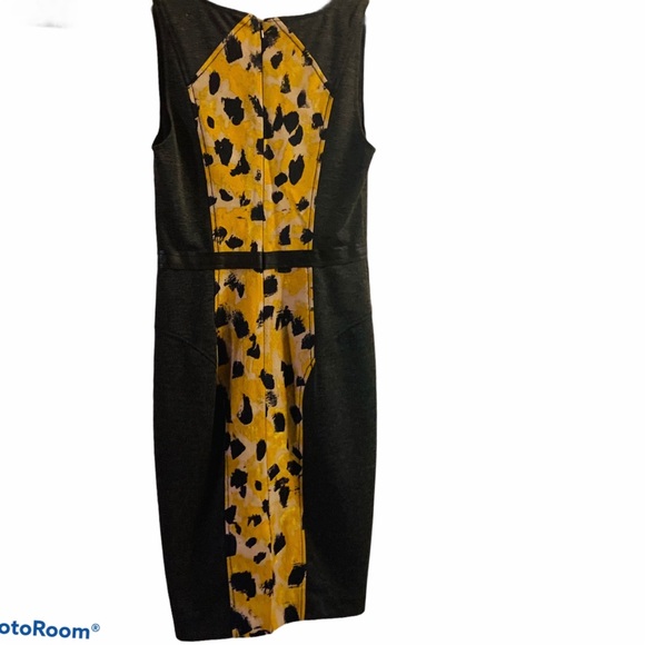 TRACY REESE Tailored Animal Print Sheath Dress - Picture 2 of 6